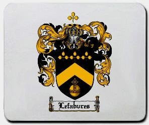 Lefabvres coat of arms mouse pad