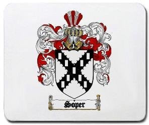 Soper coat of arms mouse pad