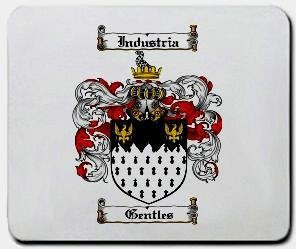 Gentles coat of arms mouse pad