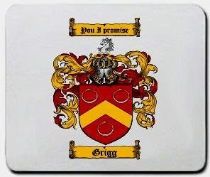 Grigg coat of arms mouse pad