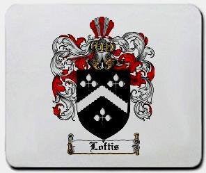 Loftis coat of arms mouse pad