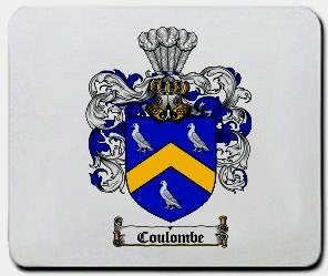 Coulombe coat of arms mouse pad