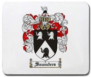 Saunders coat of arms mouse pad