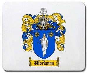 Workman coat of arms mouse pad