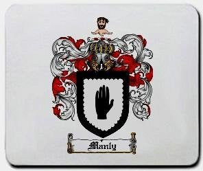 Manly coat of arms mouse pad