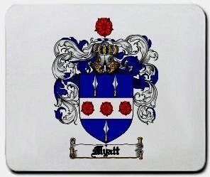 Myatt coat of arms mouse pad