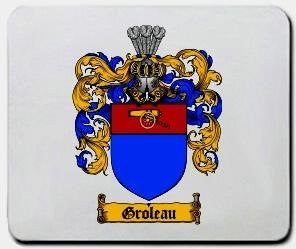 Groleau coat of arms mouse pad