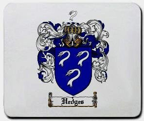 Hedges coat of arms mouse pad