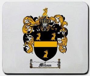 Milam coat of arms mouse pad