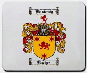 Bucher coat of arms mouse pad