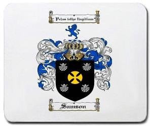 Samson coat of arms mouse pad