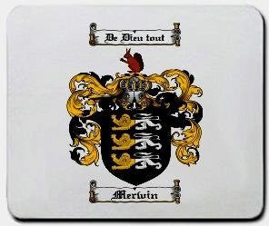 Merwin coat of arms mouse pad