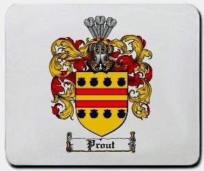 Prout coat of arms mouse pad