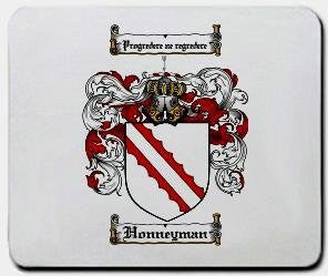 Honneyman coat of arms mouse pad