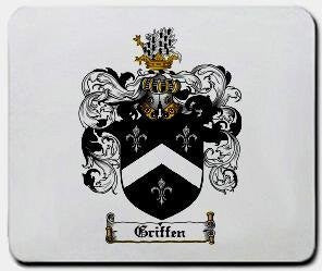 Griffen coat of arms mouse pad