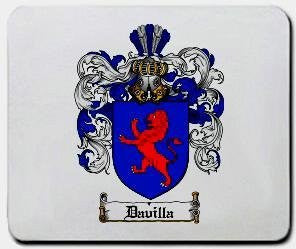 Davilla coat of arms mouse pad