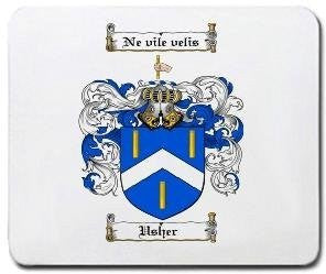 Usher coat of arms mouse pad