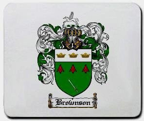 Brownson coat of arms mouse pad