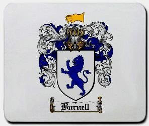 Burnell coat of arms mouse pad