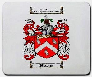 Hewitt coat of arms mouse pad