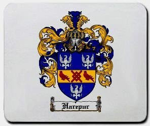 Harepur coat of arms mouse pad