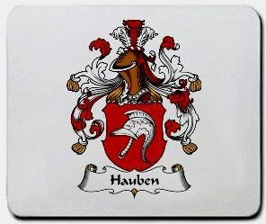 Hauben coat of arms mouse pad