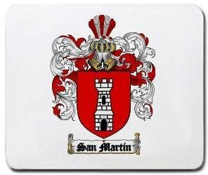 San-martin coat of arms mouse pad