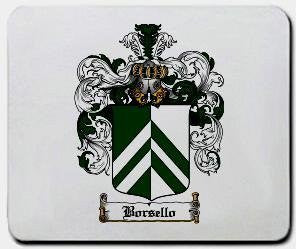Borsello coat of arms mouse pad