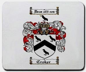 Croker coat of arms mouse pad