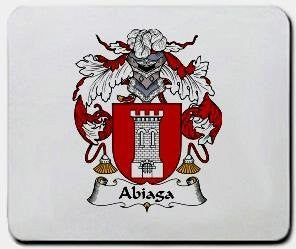 Abiaga coat of arms mouse pad