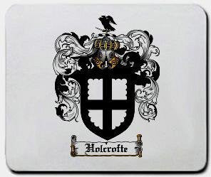 Holcrofte coat of arms mouse pad