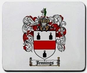 Jennings coat of arms mouse pad