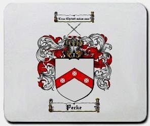 Pecke coat of arms mouse pad