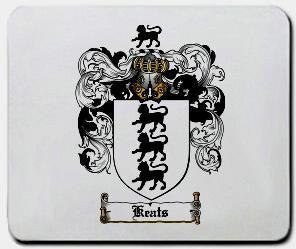 Keats coat of arms mouse pad