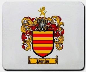 Ponise coat of arms mouse pad