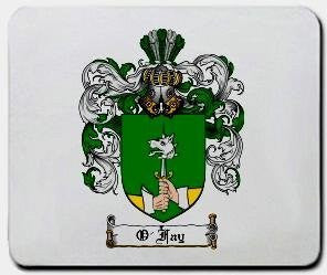 O'fay coat of arms mouse pad