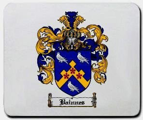 Bainnes coat of arms mouse pad