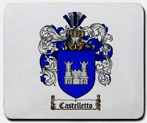 Castelletto coat of arms mouse pad