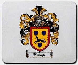 Henage coat of arms mouse pad