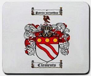 Clements coat of arms mouse pad