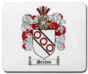 Sexton coat of arms mouse pad