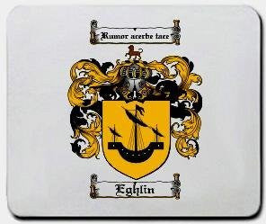 Eghlin coat of arms mouse pad