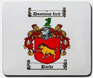 Barde coat of arms mouse pad