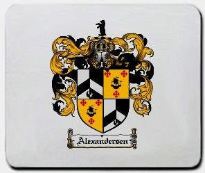Alexandersen coat of arms mouse pad