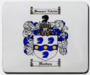 Holton-crest coat of arms mouse pad