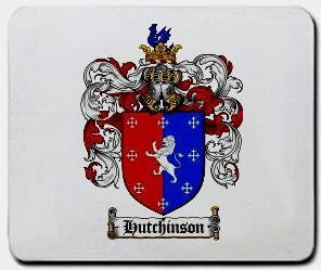 Hutchinson coat of arms mouse pad