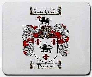 Perkens coat of arms mouse pad