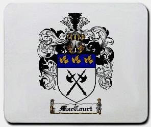 Maccourt coat of arms mouse pad