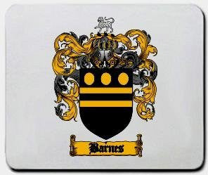 Barnes coat of arms mouse pad