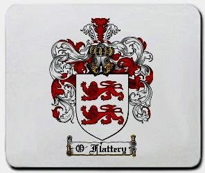 O'flattery coat of arms mouse pad